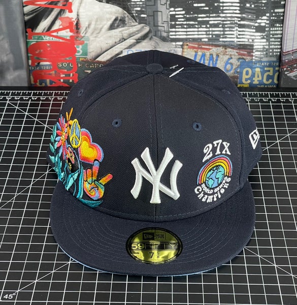 New York Yankees New Era State 59FIFTY Fitted Hat - White 7 3/8