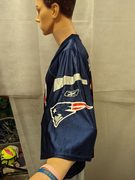 Reebok New England Patriots Tedy Bruschi Jersey blue vintage size XL