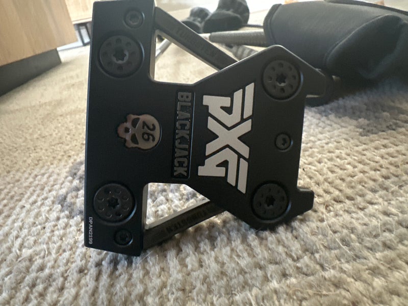 Black New Men's PXG Blackjack Putter Uniflex