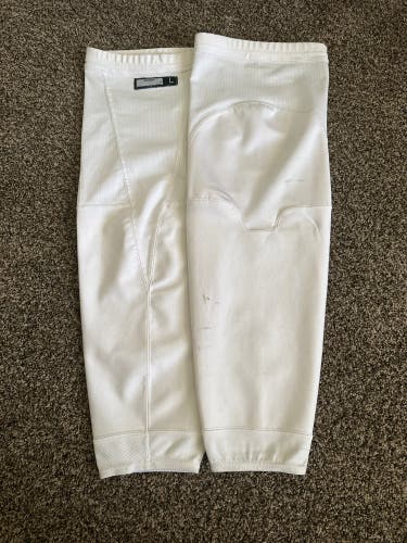 Pro Stock NHL REEBOK Practice Socks LARGE WHITE