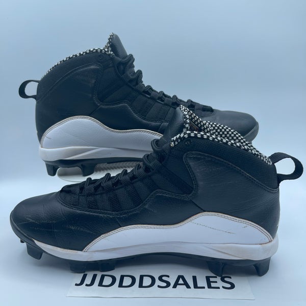 Jordan 10 Retro MCS Cleat Black White Men's - CQ9532-001 - US