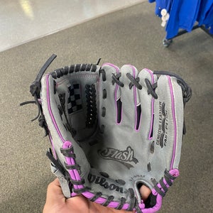 Used Wilson Flash Right Hand Throw Softball Glove 11"