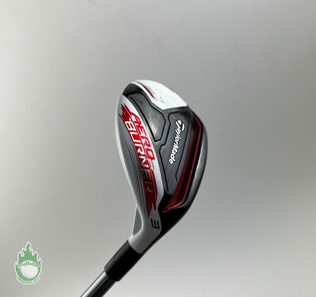 Used RH TaylorMade AeroBurner Rescue TP 3 Hybrid Stiff Graphite Golf Club