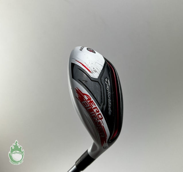 Used RH TaylorMade AeroBurner Rescue TP 3 Hybrid Stiff Graphite Golf Club