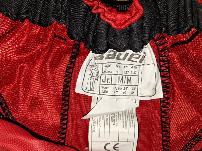 Red Used Medium Bauer None Pant Shell | SidelineSwap | Buy and Sell on ...