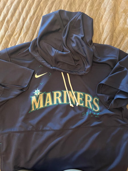 Nike Seattle Mariners Shirt Short Sleeve Dri Fit Blue Mens Medium