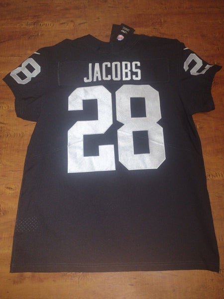 Josh Jacobs #28 Las Vegas Raiders Impact Jersey Framed NFL Photo