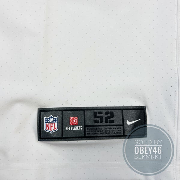 Official NFL Raiders Jersey #52 Stitched Khalil Mack Black Nike On Field XXL