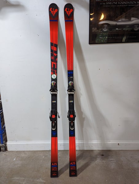 Used Rossignol 182 cm Racing Hero Athlete GS Skis With Bindings