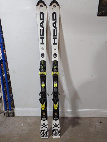 Used HEAD 156 cm Racing World Cup Rebels i.SL RD Skis With Bindings