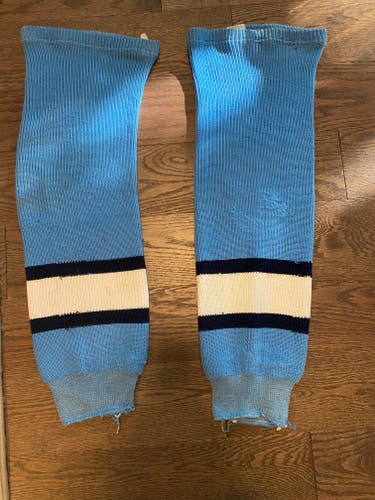 Used Athletic Knit Large Knit Hockey Socks - Pittsburgh retro