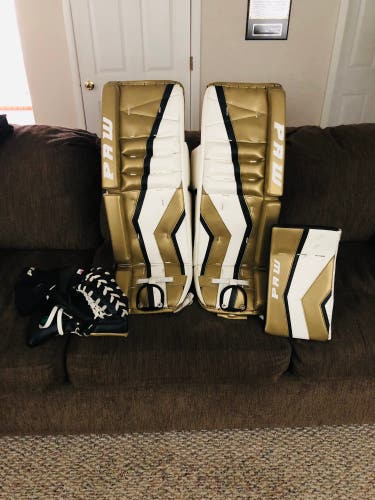 PAW Custom Goalie Full Set, Sz.33+1.5 inches, excellent condition