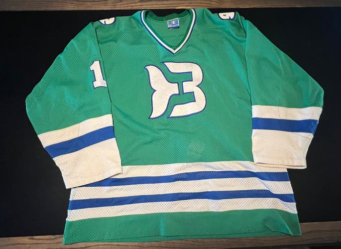 Vintage Binghamton Whalers Champion Mesh Jersey XL