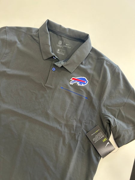 BUFFALO BILLS TEAM ISSUED NIKE SIDELINE POLO SHIRT SIZE MEDIUM