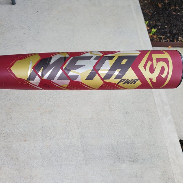 Used BBCOR Certified 2021 Louisville Slugger Composite Meta PWR Bat (-3) 30 oz 33"