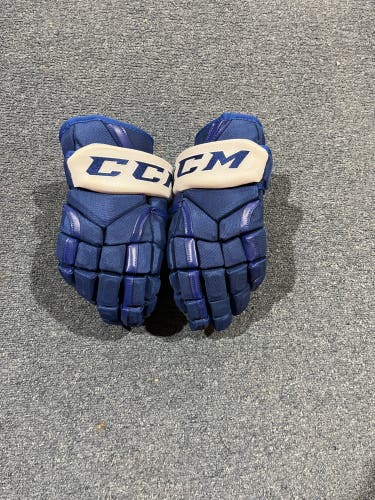 Used Team Issued Toronto Maple Leafs HG12 Pro Stock Gloves 14” (stained)