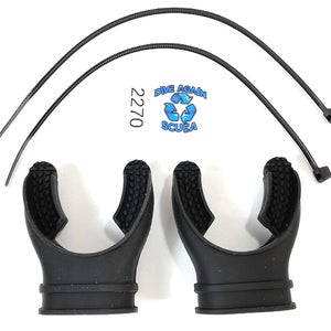2x Long Bite Mouthpiece Lot Scuba Diving, Snorkel 2nd Stage Regulator   USA