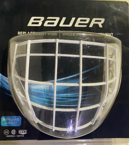 Bauer RPNME Jr. Replacement Goalie Wire- White