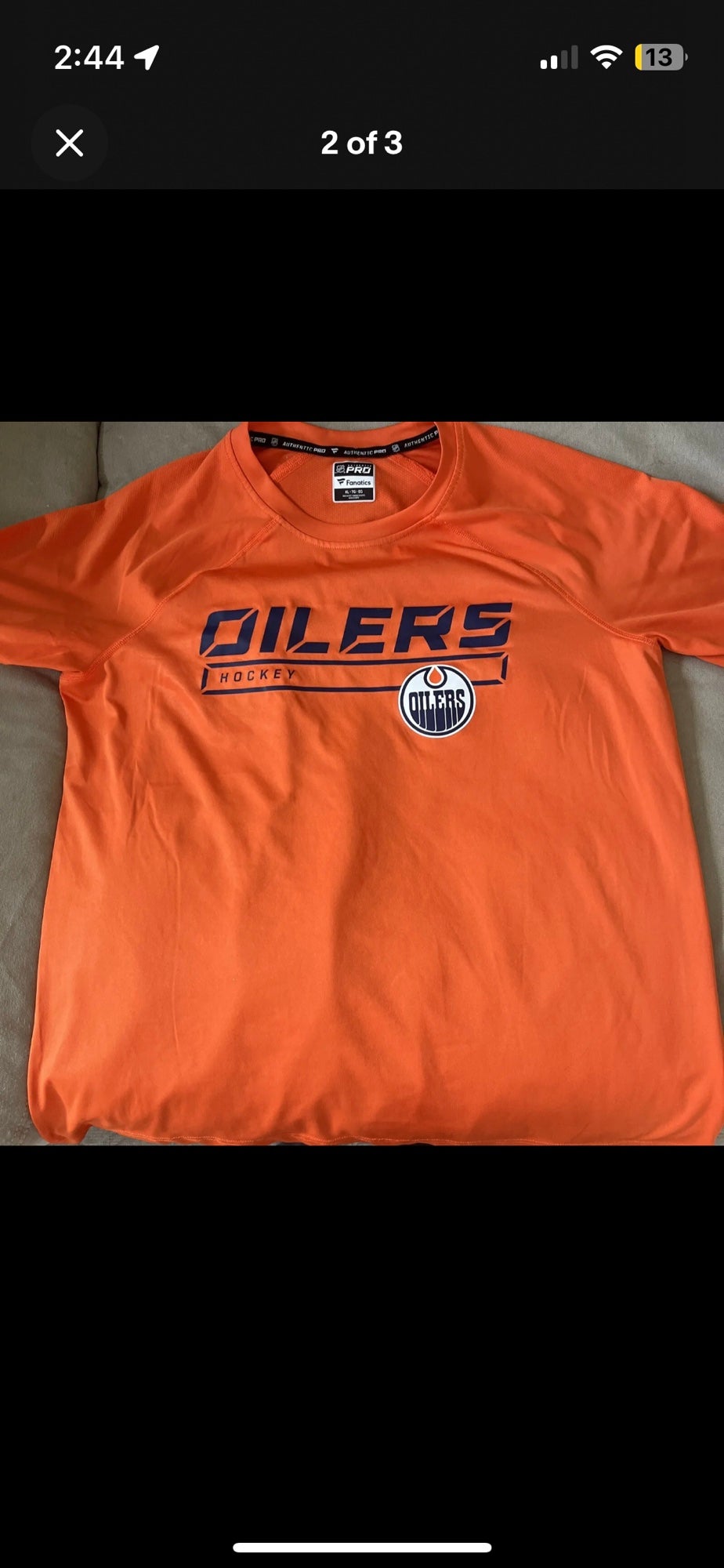 Vintage Edmonton Oilers Pro Player NHL Hockey Jersey Youth/Boys XL