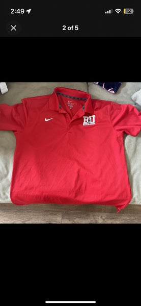 Mens Under Armour red Boston University Terriers Hockey Jersey