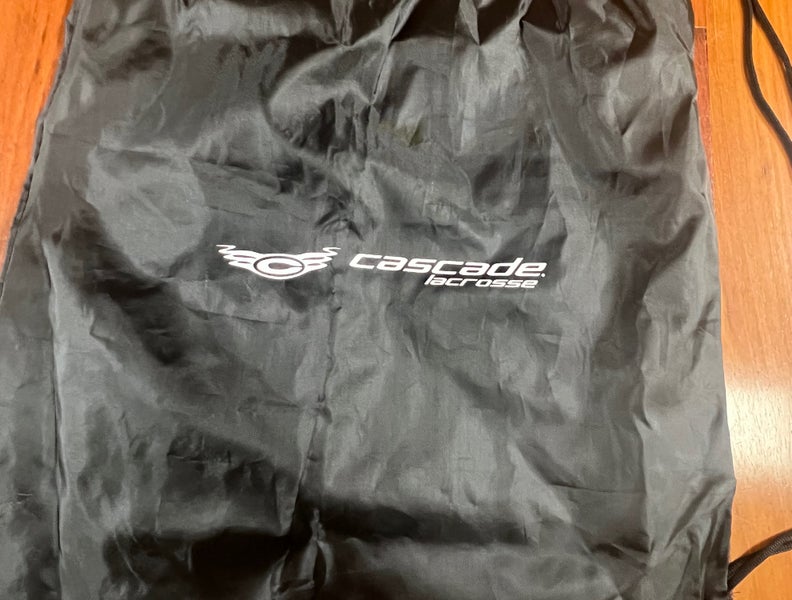 Cascade Lacrosse Black Drawstring Bag - New