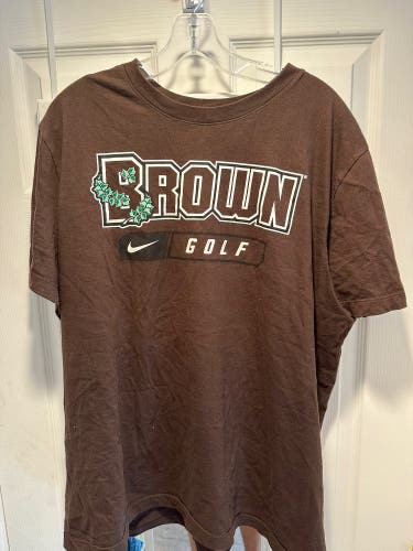 Brown Golf XL Nike Shirt
