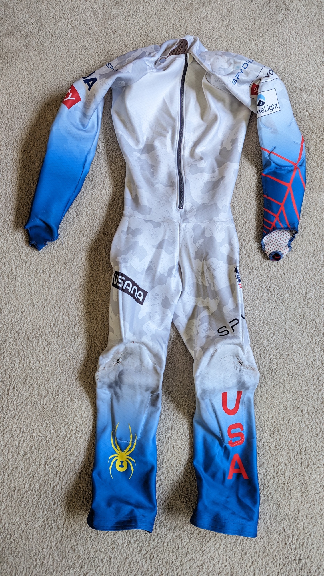 Used Women's Medium US Ski Team 2021 Spyder GS Race Suit