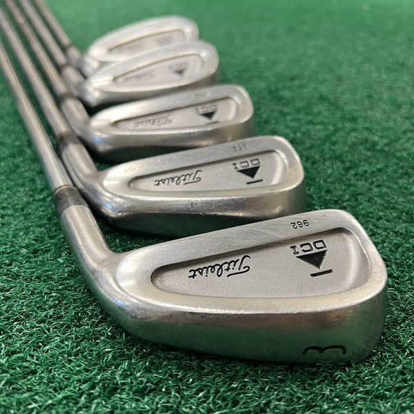 Titleist DCI 962 Iron 3-4-5-8-9 Golf Clubs Men's Right Hand Rifle Stiff Steel