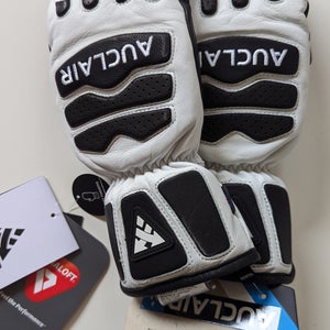 NEW RACE FORCE FINGERMITTS - ADULT - Black & White - X-Small