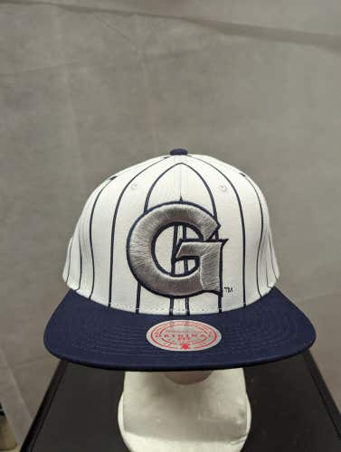 NWS Georgetown Hoyas Mitchell & Ness Pinstripe Snapback Hat NCAA
