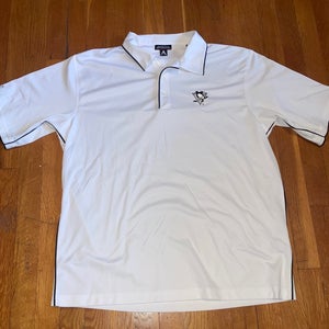 Pittsburg Penguins White Antigua Polo