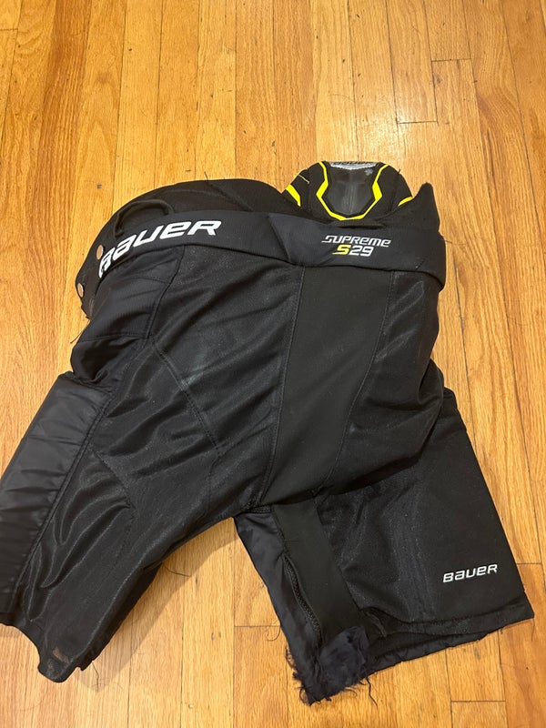 Junior Used Large Bauer Supreme S29 Hockey Pants