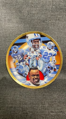 Emmitt Smith NFL Superstar Collector Plate Series #432 c 1993 Dallas Cowboys