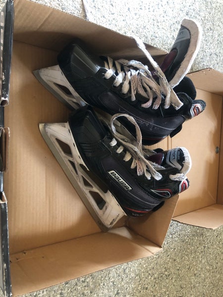 Junior Used Bauer Vapor X700 Hockey Goalie Skates Regular Width Size 5