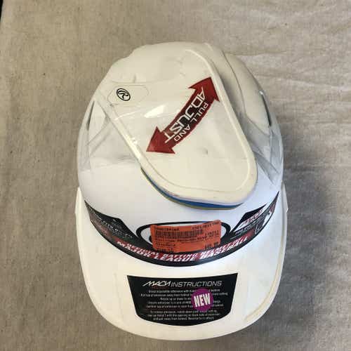 Used Rawlings Mach-sr-reva With Jaw Guard 6 7 8 - 7 5 8 Standard Baseball Helmet