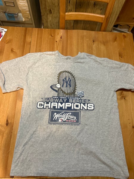 Vintage 2000 New York Yankees World Series Champions White T Shirt
