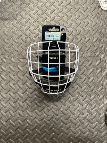 New Medium Bauer Full Cage Profile II Facemask