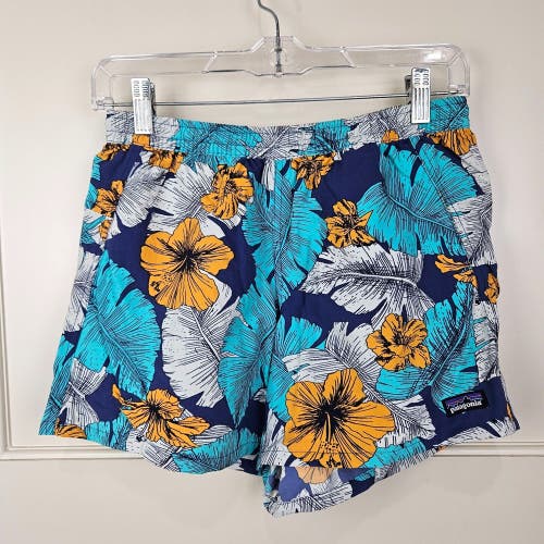 Patagonia Women's Baggies Hawaiian Print Shorts Floral Board Size: XS