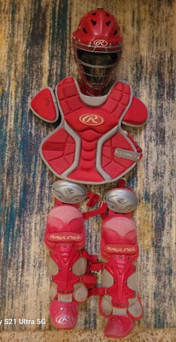 Used Rawlings Catcher's Set