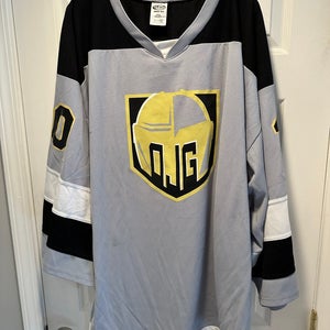 Gray Oakland Grizzlies Goalie Cut Jersey