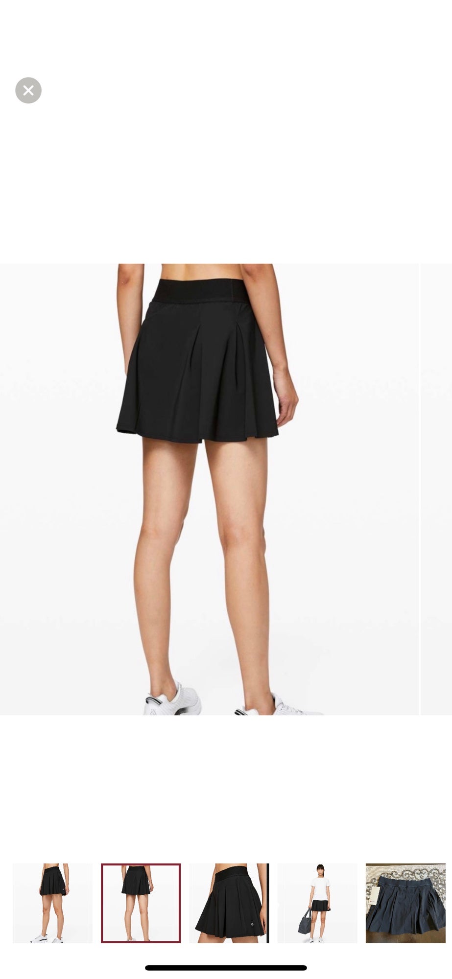 Brand new with tags!! Lululemon Tennis Time Skirt, size 4, black