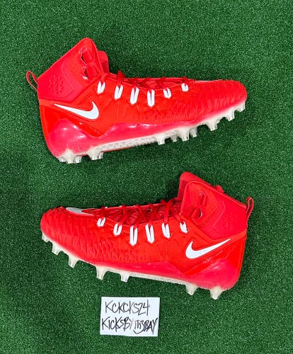 Nike Force Savage Pro TD Football Cleats Red 918346-616 Mens size 15