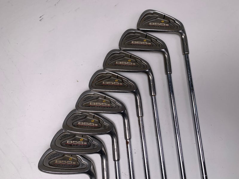Tommy Armour 855S Silver Scot Iron Set 3-PW Tour Step II Stiff RH Midsize Grips