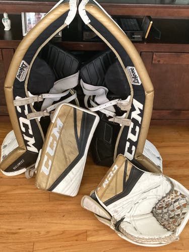 Used 35+1.5 CCM Regular Premier II Pro Goalie Full Set