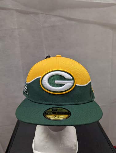 NWS Green Bay Packers 2019 NFL Draft Hat New Era 59fifty 7 3/8