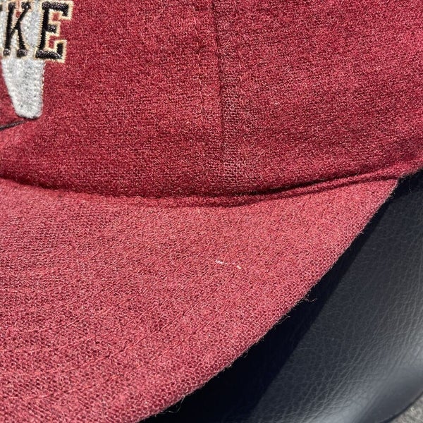 Vtg Nike Golf Hat Swoosh Check Red Strapback Cap | SidelineSwap