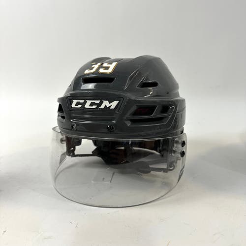 Used Vegas Grey CCM Resistance Helmet with CCM Visor | Senior Medium | Silver Knights | #39 | A391