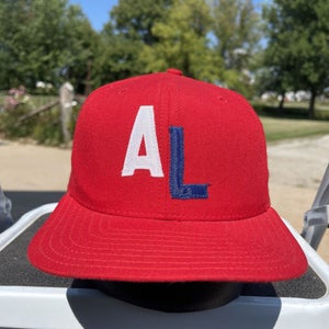 Vintage Bantam AA Alabama New Era Pro Model Fitted Sports Hat Size 7 1/8 #12 USA
