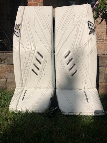 Used 34" Brian's OPTiK 2 Goalie Leg Pads