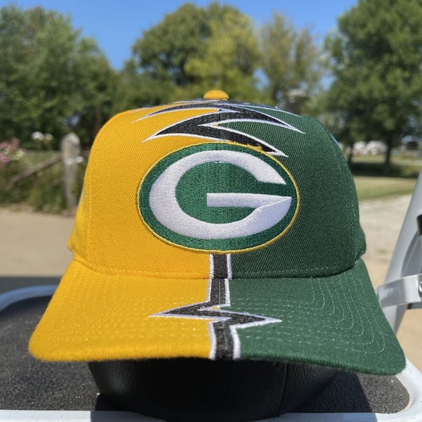 Vintage 90s Green Bay Packers Starter Shock Wave Strapback Hat NFL